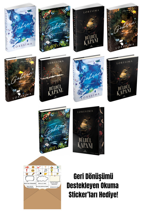 Loresima 10 Kitap Seti + Okuma Sticker'Ları