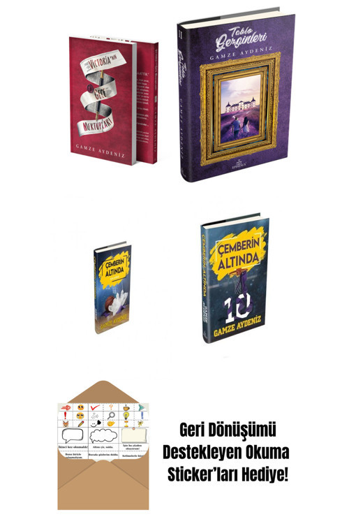 Gamze Aydeniz 4 Kitap Seti + Okuma Sticker'Ları