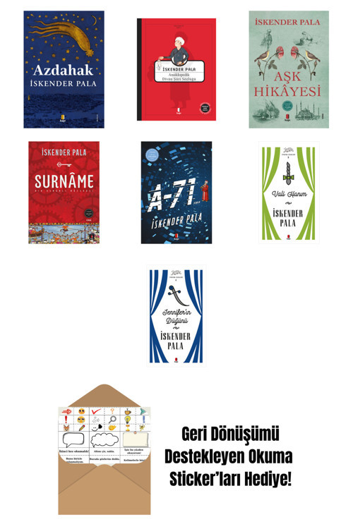 İskender Pala 7 Kitap Set + Okuma Sticker'Ları