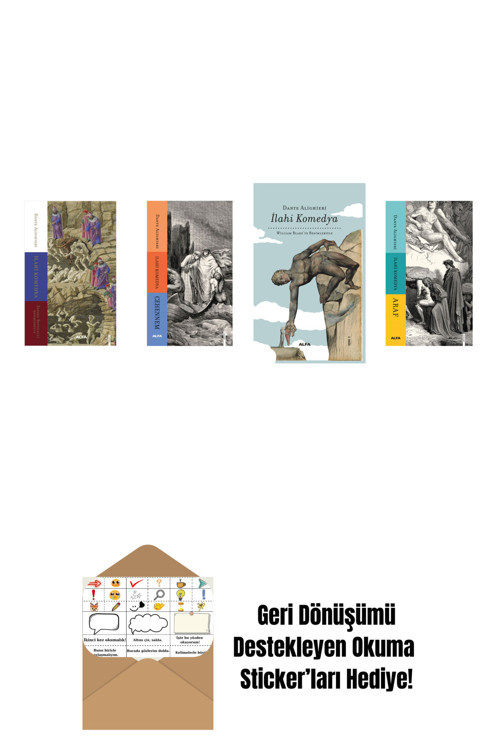 Dante Alighieri 4 Kitap Set + Okuma Sticker'Ları