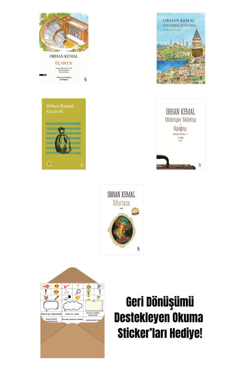 Orhan Kemal 5 Kitap Set + Okuma Sticker'Ları