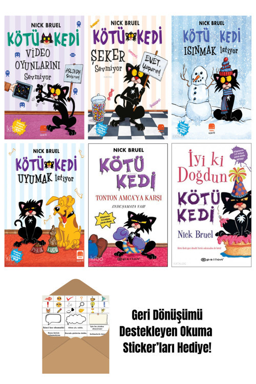 Nick Bruel 6 Kitap Seti + Okuma Sticker'Ları