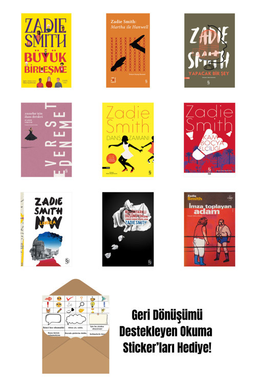 Zadie Smith 9 Kitap Set + Okuma Sticker'Ları