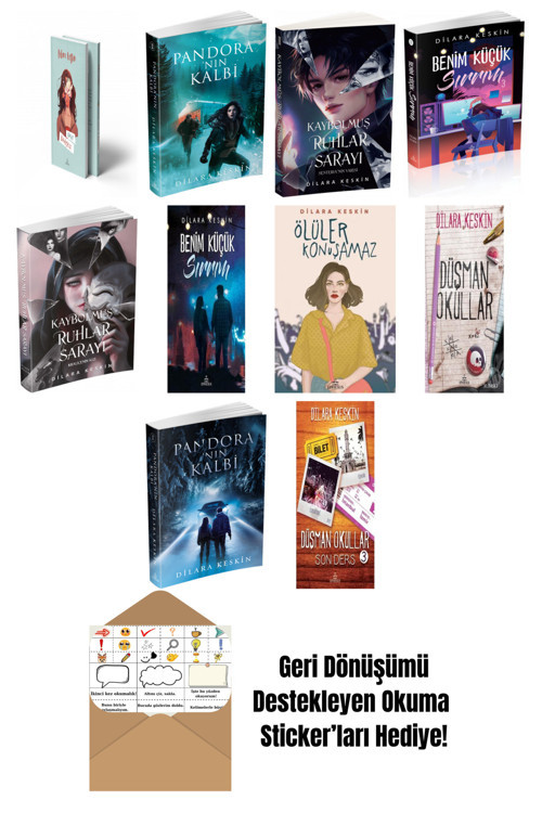 Dilara Keskin 10 Kitap Seti + Okuma Sticker'Ları