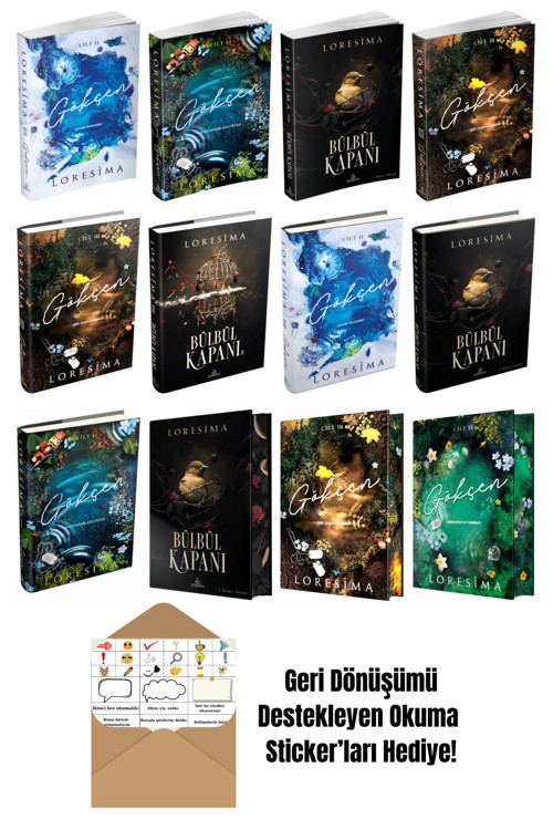 Loresima 12 Kitap Seti + Okuma Sticker'Ları
