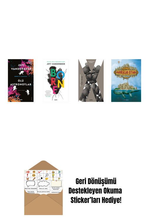 Jeff Vandermeer 4 Kitap Set + Okuma Sticker'Ları