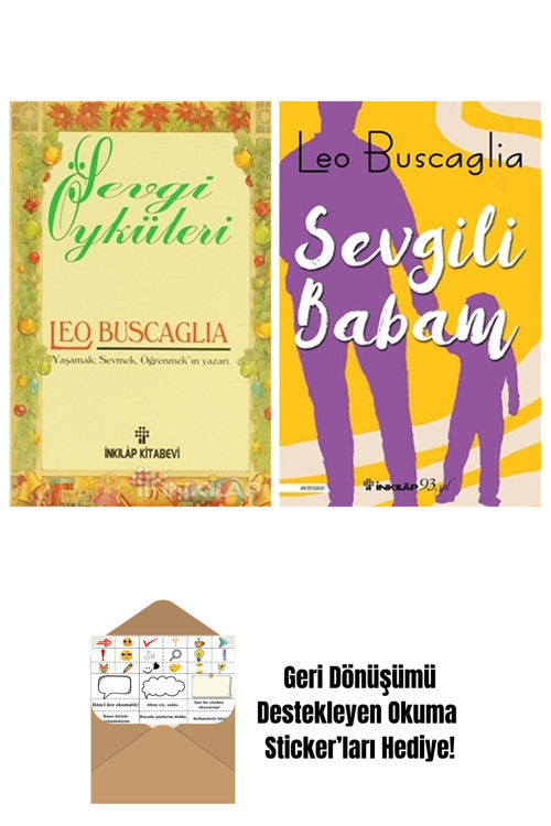 Leo Buscaglia 2 Kitap Seti + Okuma Sticker'Ları