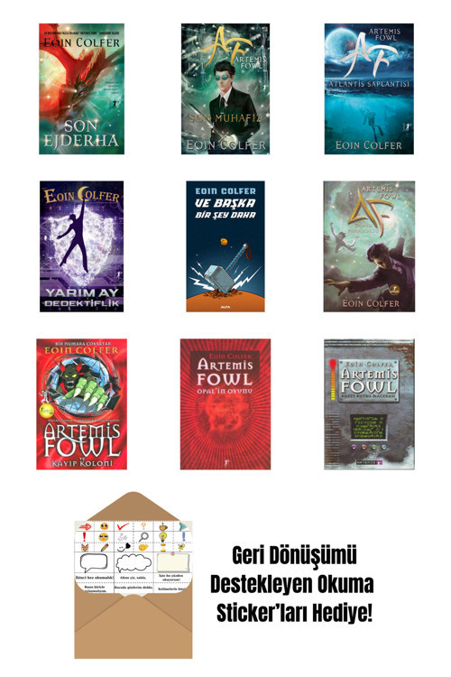 Eoin Colfer 9 Kitap Set + Okuma Sticker'Ları