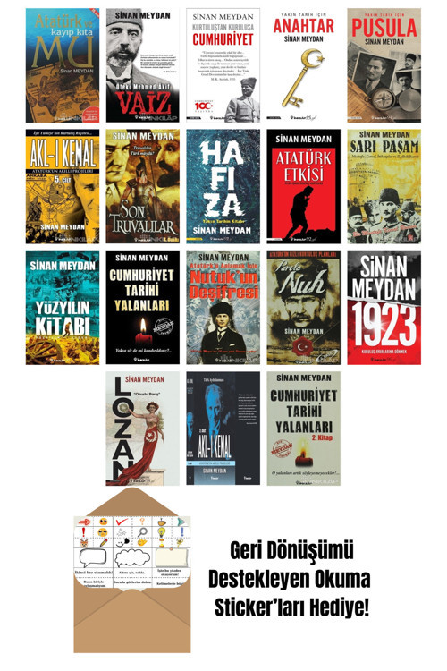 Sinan Meydan 18 Kitap Seti + Okuma Sticker'Ları