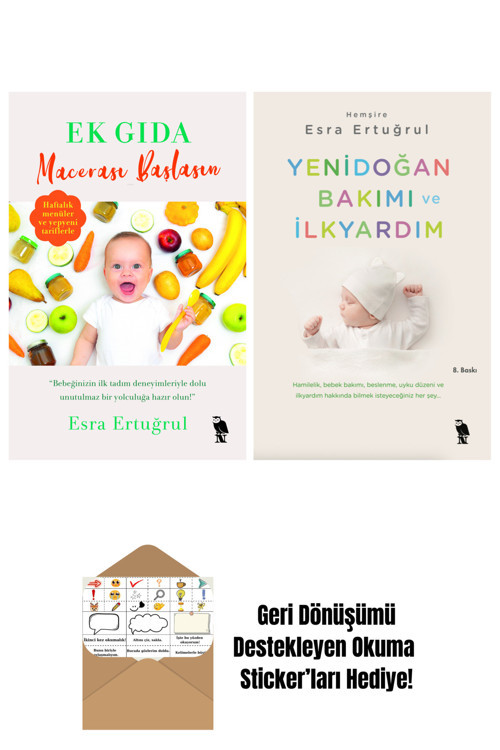 Esra Ertuğrul 2 Kitap Seti + Okuma Sticker'Ları