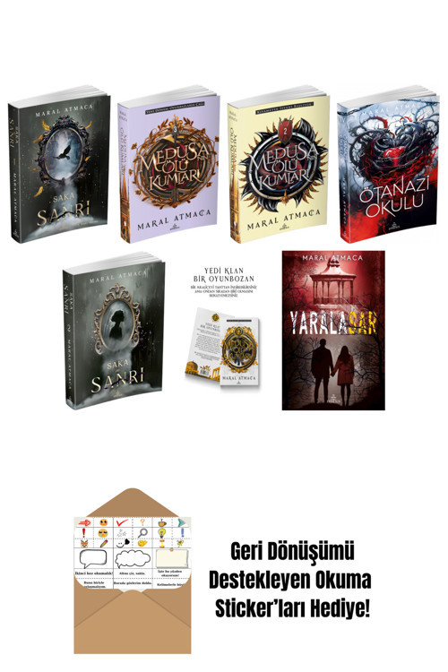 Maral Atmaca 7 Kitap Seti + Okuma Sticker'Ları