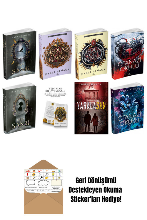 Maral Atmaca 8 Kitap Seti + Okuma Sticker'Ları