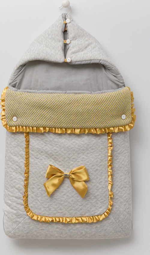 Kız Erkek Bebek Tam Açılır Fermuarlı Zarf Kundak 13520