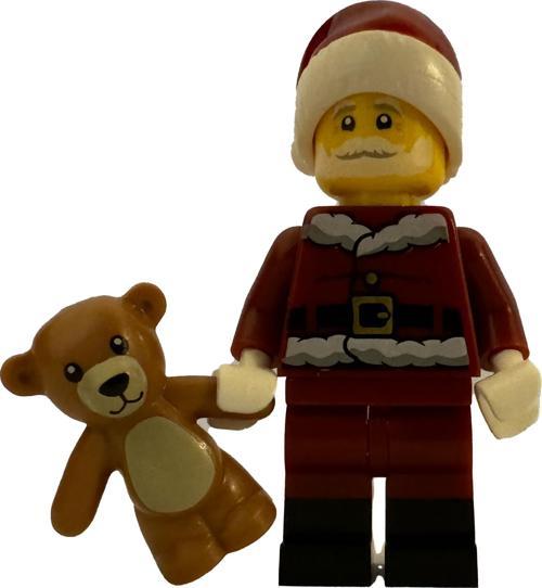 Minifigür Noel Baba ve Oyuncak Ayı +6 Yaş (1 Parça)