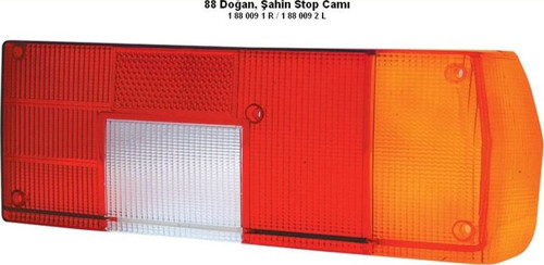 Stop Lamba Camı Fıat Dkş Tofaş Şahin / Sağ (1988-1995) Sarı (1 Ad )
