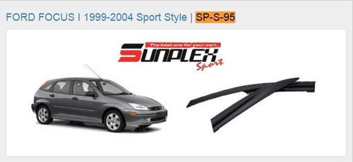 Cam Rüzgarlığı Ford Focus I 1999-2004 Ön-Arka Sport Style (1 Tk )