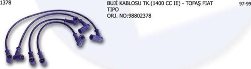 Buji Kablosu 98802378 Fıat Tıpo 1/4İe (1 Tk )