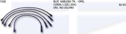Buji Ve Bobin Kablosu Tk. Opel Corsa1.2 1612481 (1 Tk )