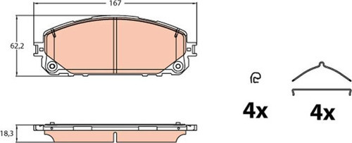 Disk Fren Balatası Ön Jeep Jeep Cherokee 2013- Disk Fren Balatası Ön Jeep Jeep Cherokee 2013- (1 Tk )