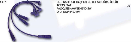 Buji Kablosu 46427497 Fıat Palıo Sıena Weekend Sw (1 Tk )