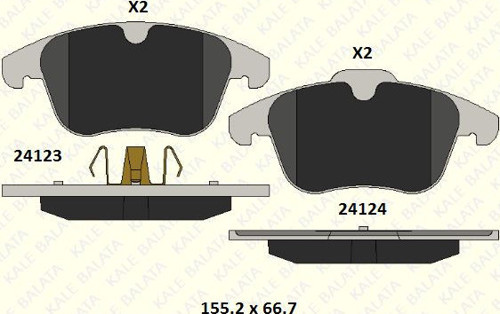 Fren Balatası Ön Ford Mondeo Iv Turnier S-Max S60 Iı Volvo S80 Iı V60 V70 Iıı Xc70 Iı 06-15 (1 Tk )