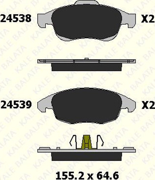 Fren Balata Ön Peugeot 5008, Partner, Partner Tepee-Berlıngo-Cıtroen C4, C4 Iı, C4 Pıcasso, Ds4, Ds5 (1 Tk )