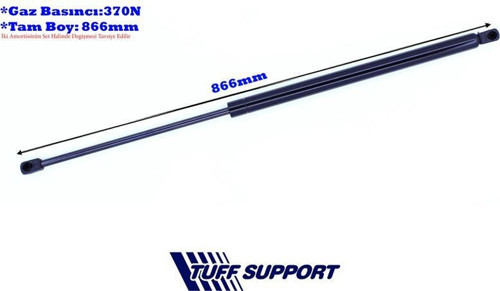 Bagaj Amortisörü Fıat Doblo 01- (Uzunluk=866Mm Basınç=370N) (2 Ad )