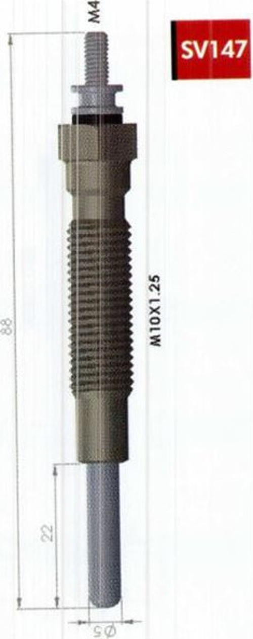Kızdırma Bujisi 24V Nıssan Patrol-Cıvılıan 4.2 D-Td (4 Ad )