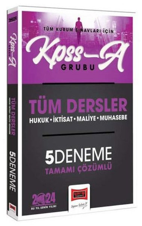 2024 KPSS A - Grubu Tüm Dersler Tamamı Çözümlü 5 Deneme