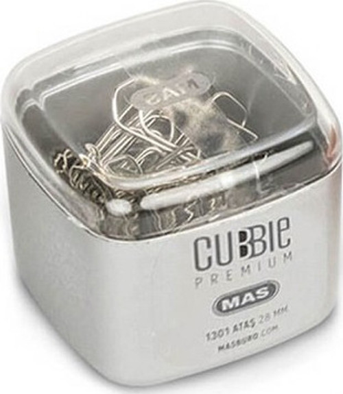 1301 Ataş (Ataç) Cubbie Premium 28 Mm Silver (8 Kutu)
