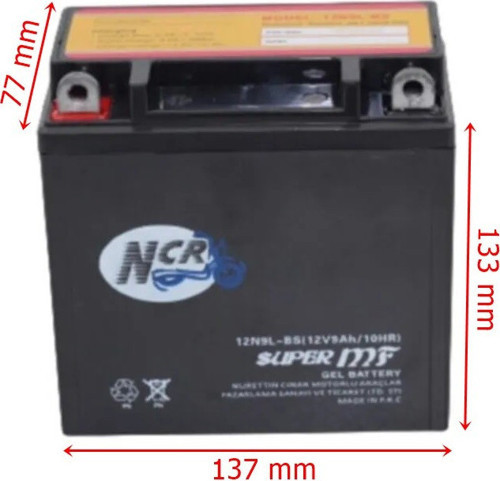 Akü Bs 12V 9Ah Dik Ncr Lx200 Jawa Mz Planet