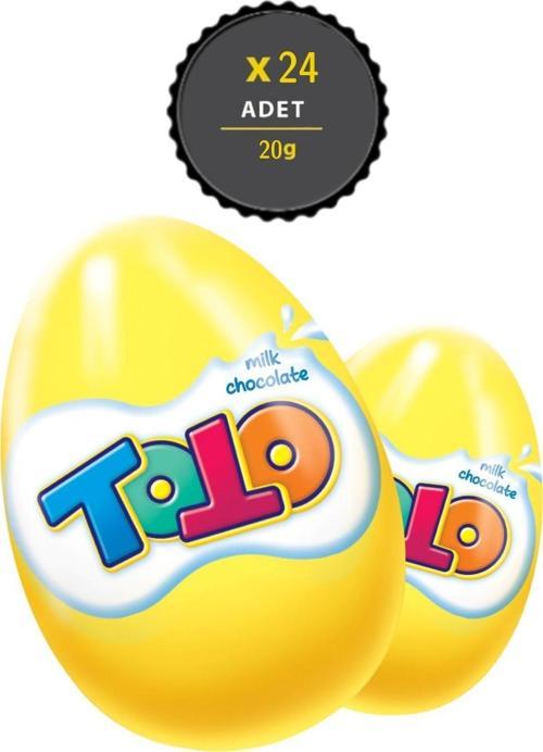 Toto Sihirli Lezzet Oyuncaklı Çikolatalı Yumurta 20 gr 24 Adet