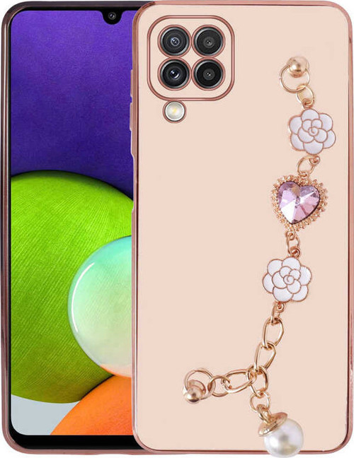 Galaxy M22 Kılıf El Tutamaçlı Kamera Korumalı Taka Silikon Kılıf