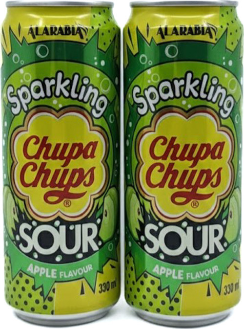 Sparkling Sour Apple Flavour - Ekşi Yeşil Elma Aromalı Gazlı İçecek 330 ml (2 ADET)