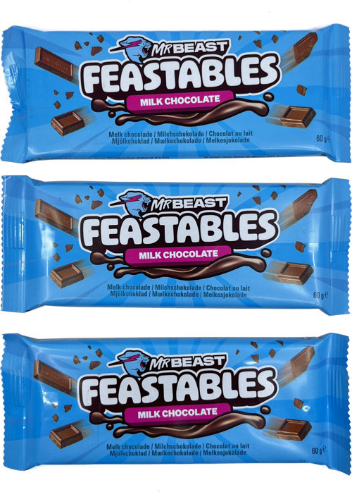 Mr Beast Sütlü Çikolata 60 gr (3 ADET)
