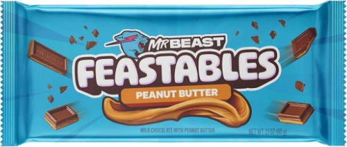 Mr Beast Feastables Peanut Butter - Fıstık Ezmeli Sütlü Çikolata