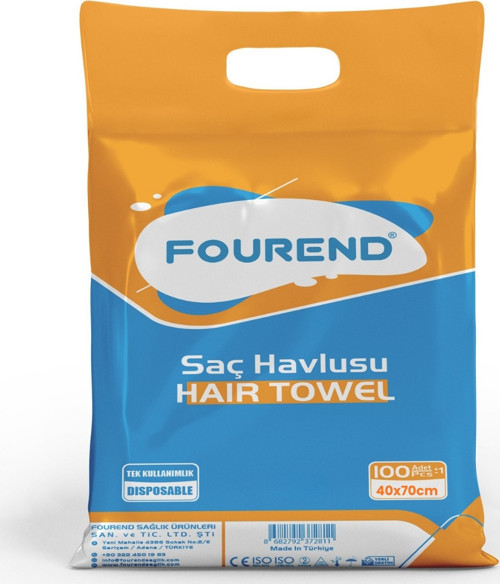 Tek Kullanımlık Havlu 100 Adet - 40x70cm Tek Tek Paketli