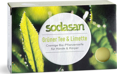 Katı El ve Vücut Yıkama Sabunu - Yeşil Çay & Misket Limonu 100 gr