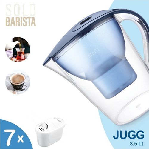 Jugg 3.5 Litre Su Arıtma Sürahisi + 7 Adet Filtre