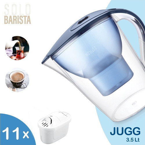 Jugg 3.5 Litre Su Arıtma Sürahisi + 11 Adet Filtre