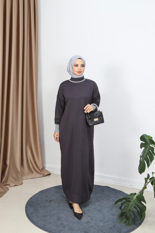 Çift Renk Merserize Elbise