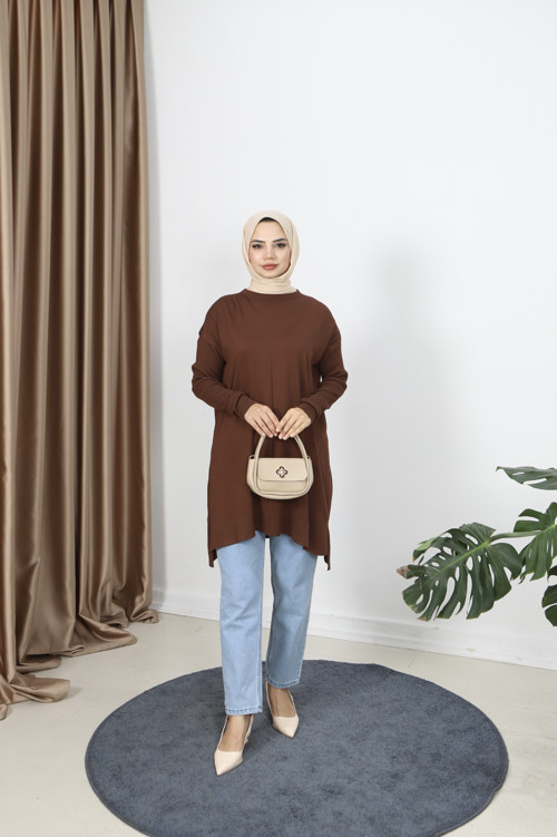 Kolları Fitilli Merserize Tunik