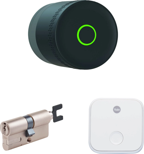 Linus L2 Lite Akıllı Kilit Seti Siyah Barel ve Wi-Fi Köprüsü