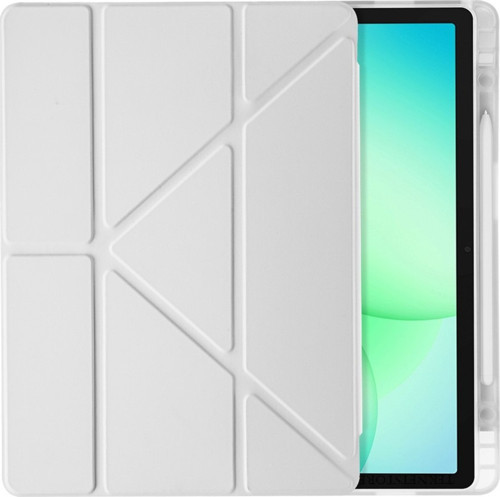 Samsung Galaxy Tab A11 Plus Kılıf Uyumlu Standlı Kalem Bölmeli Akıllı Trifolding Kapak SM-X230