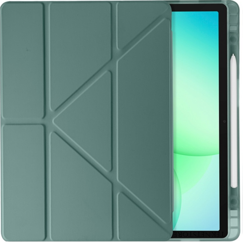 Samsung Galaxy Tab A11 Plus Kılıf Uyumlu Standlı Kalem Bölmeli Akıllı Trifolding Kapak Sm-X230