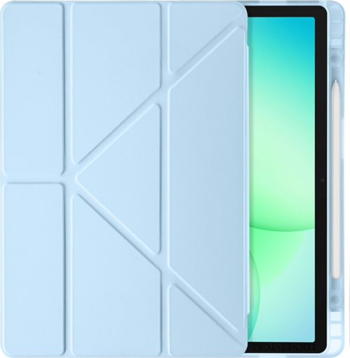 Samsung Galaxy Tab A11 Plus Kılıf Uyumlu Standlı Kalem Bölmeli Akıllı Trifolding Kapak SM-X230