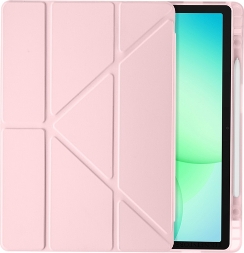 Samsung Galaxy Tab A11 Plus Kılıf Uyumlu Standlı Kalem Bölmeli Akıllı Trifolding Kapak SM-X230