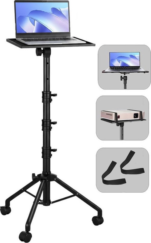 LP-22L Tekerlekli Ayarlanabilir Yüksek Kaliteli Notebook Laptop Standı Sehpası 73-163 Cm