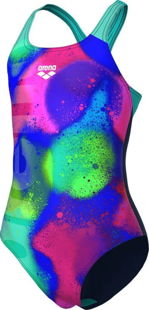 Spray Paint Swim Pro Back Çocuk Lacivert Yüzücü Mayosu 010286740