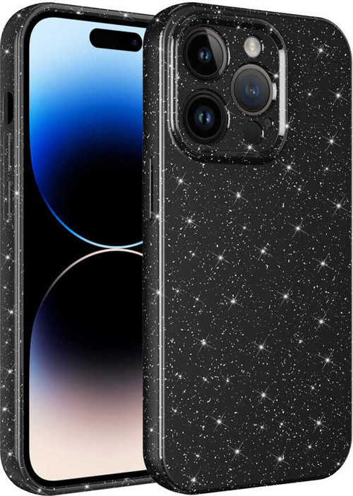 iPhone 14 Pro Max Kılıf Kamera Korumalı Simli Lüks Koton Kılıf